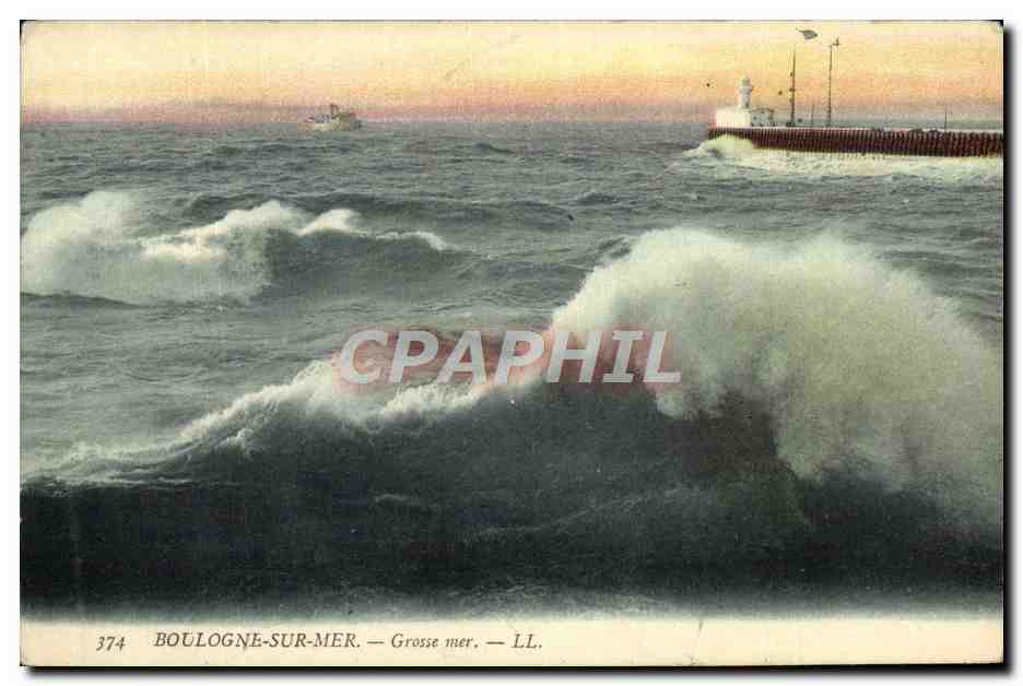 Boulogne-sur-Mer — Grote zee — LL. — n° 374