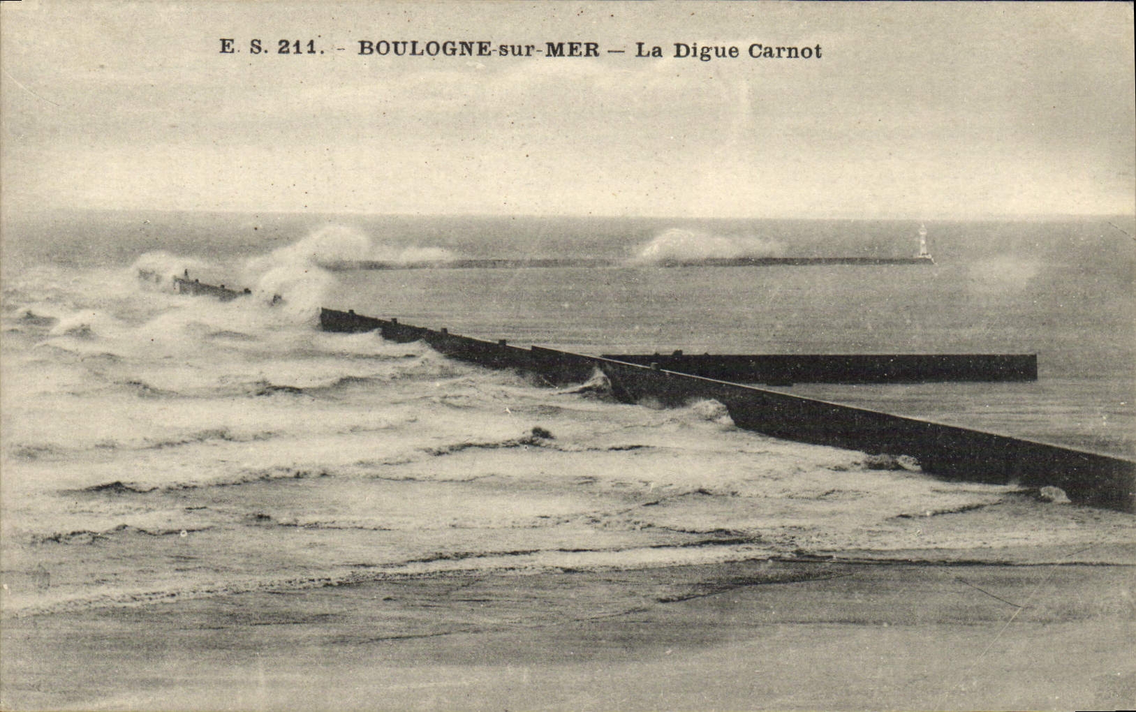 Boulogne-sur-Mer — La Digue Carnot — Stevuard, édit. E.S. 214
