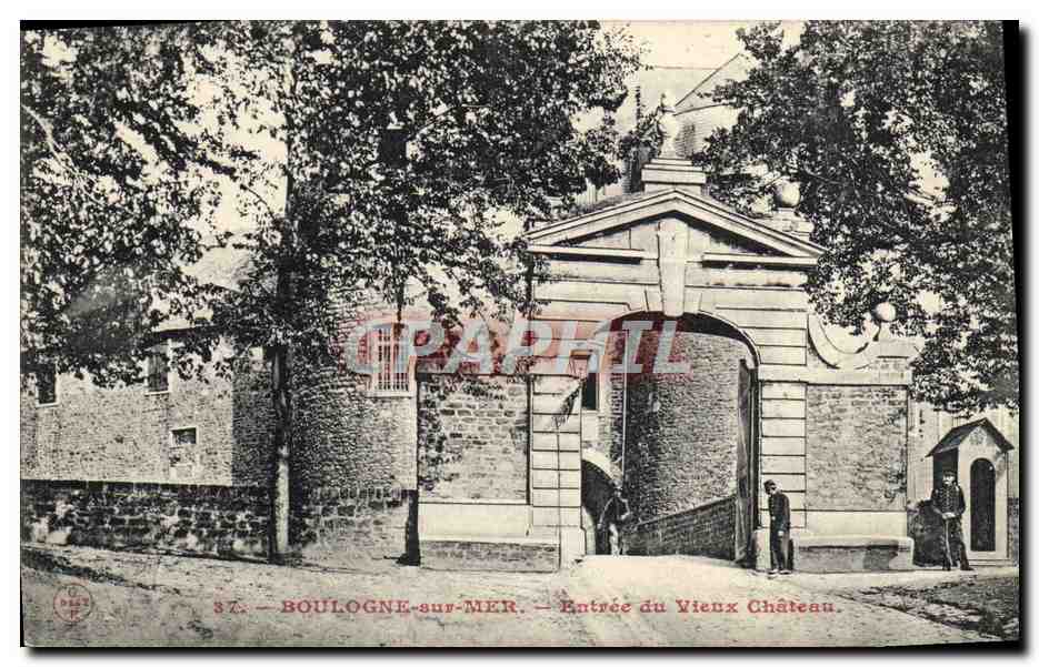 Boulogne-sur-Mer — Eingang zum Alten Schloss — Verlag Delaunay, Nr. 87