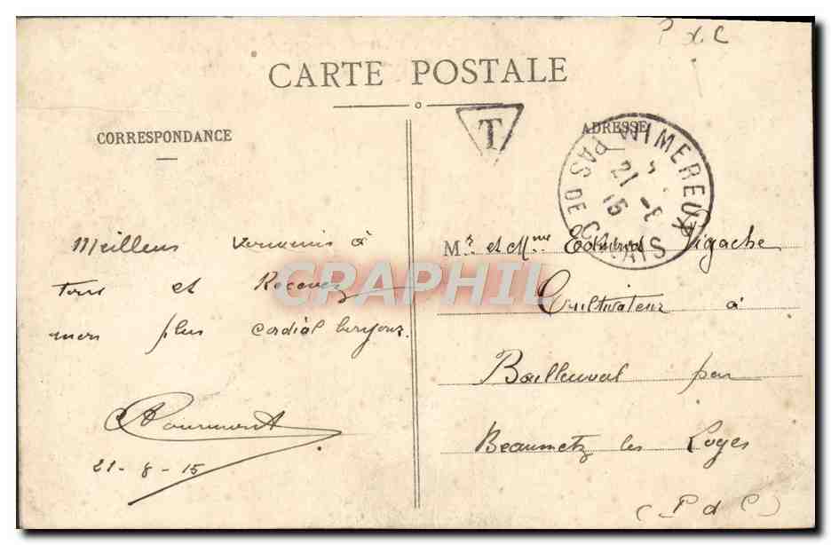 Boulogne-sur-Mer — La Jetée Ouest un jour de tempête — L. D., B., 196 — Reverso