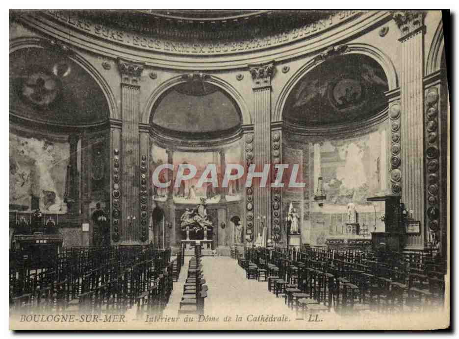 Boulogne-sur-Mer — Interior del Domo de la Catedral — LL.