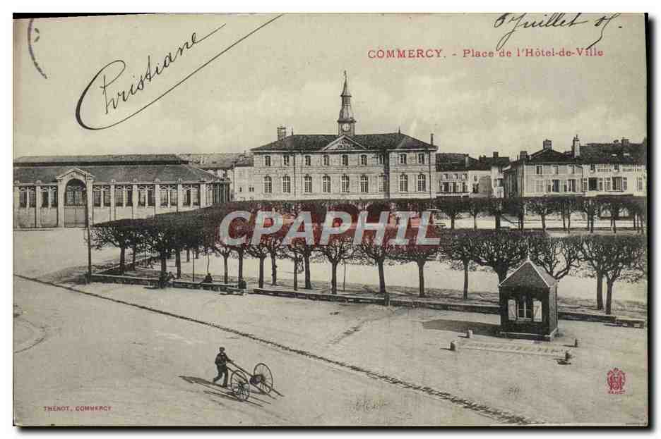 CPA Commercy Place De L'Hotel De Ville