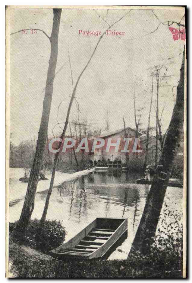 CPA Paysage d'Hiver
