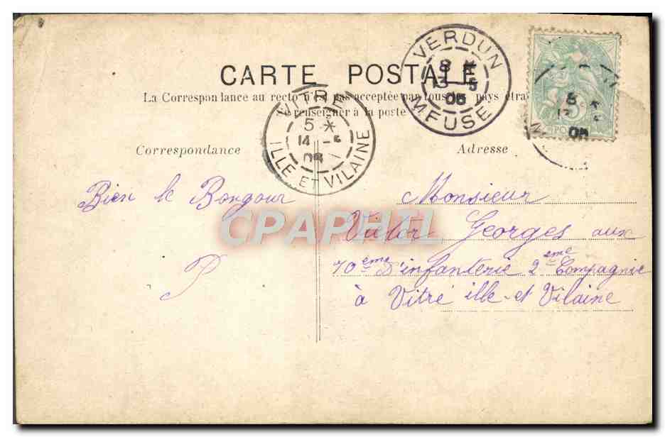 CPA Paysage d'Hiver — Rückseite