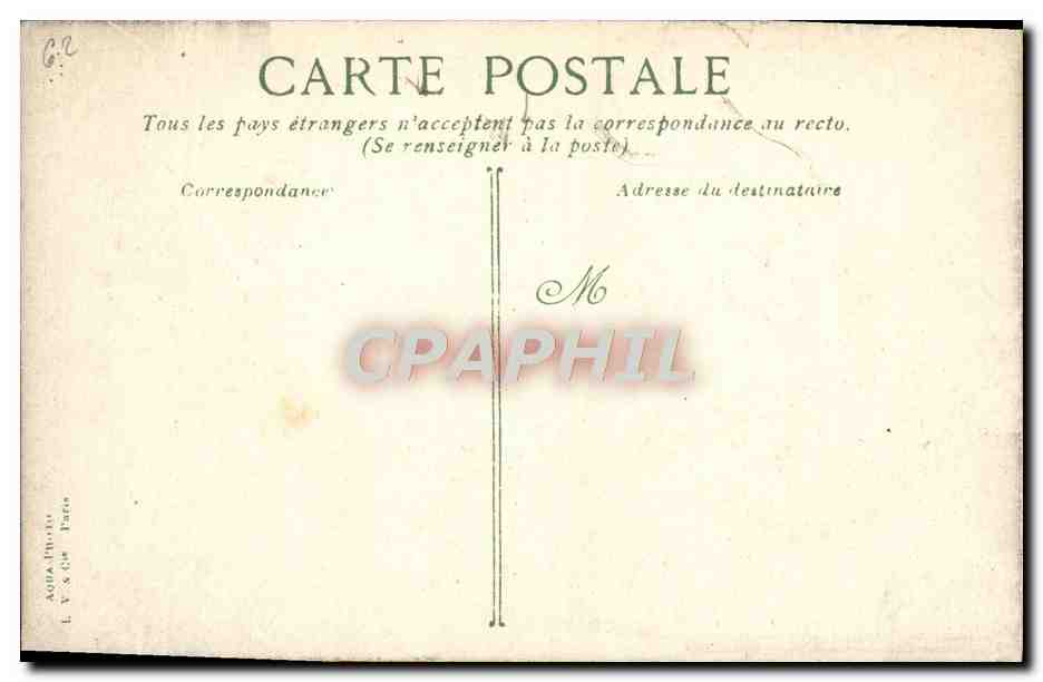 CPA Berck Plage La Rue Carnot Voiture Anes Mule — Rückseite