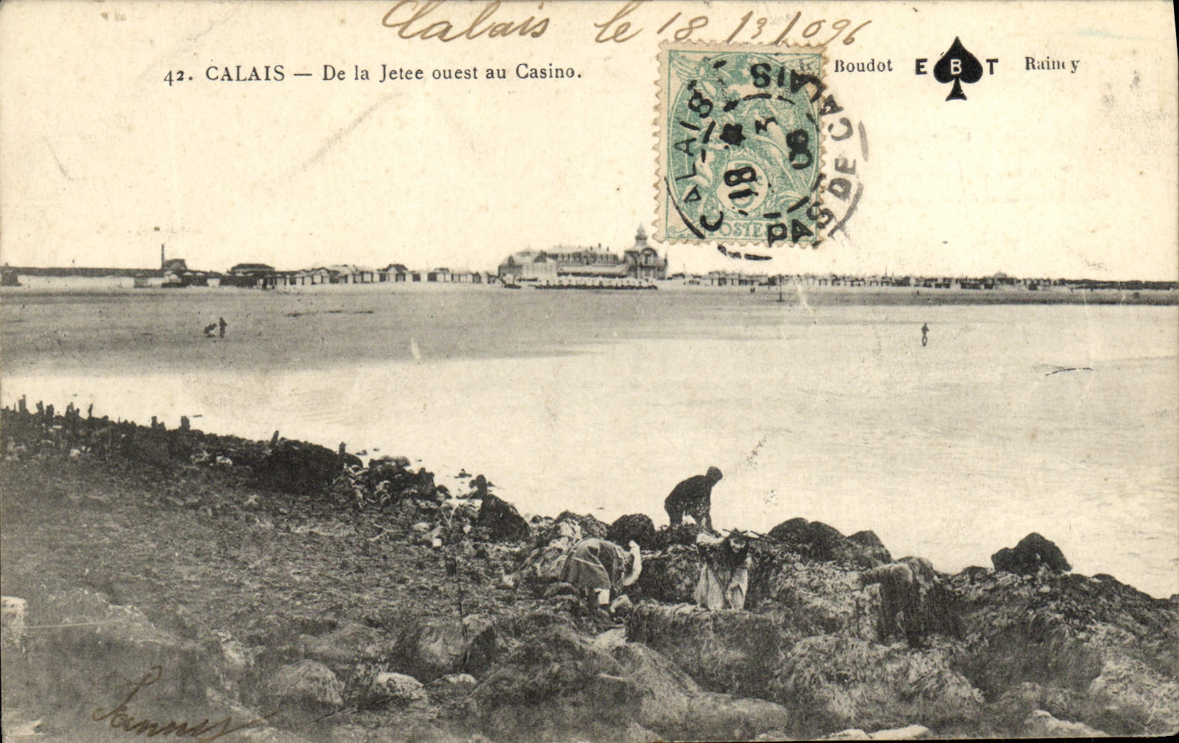 CPA Calais De La Jetee Ouest Au Casino Enfants