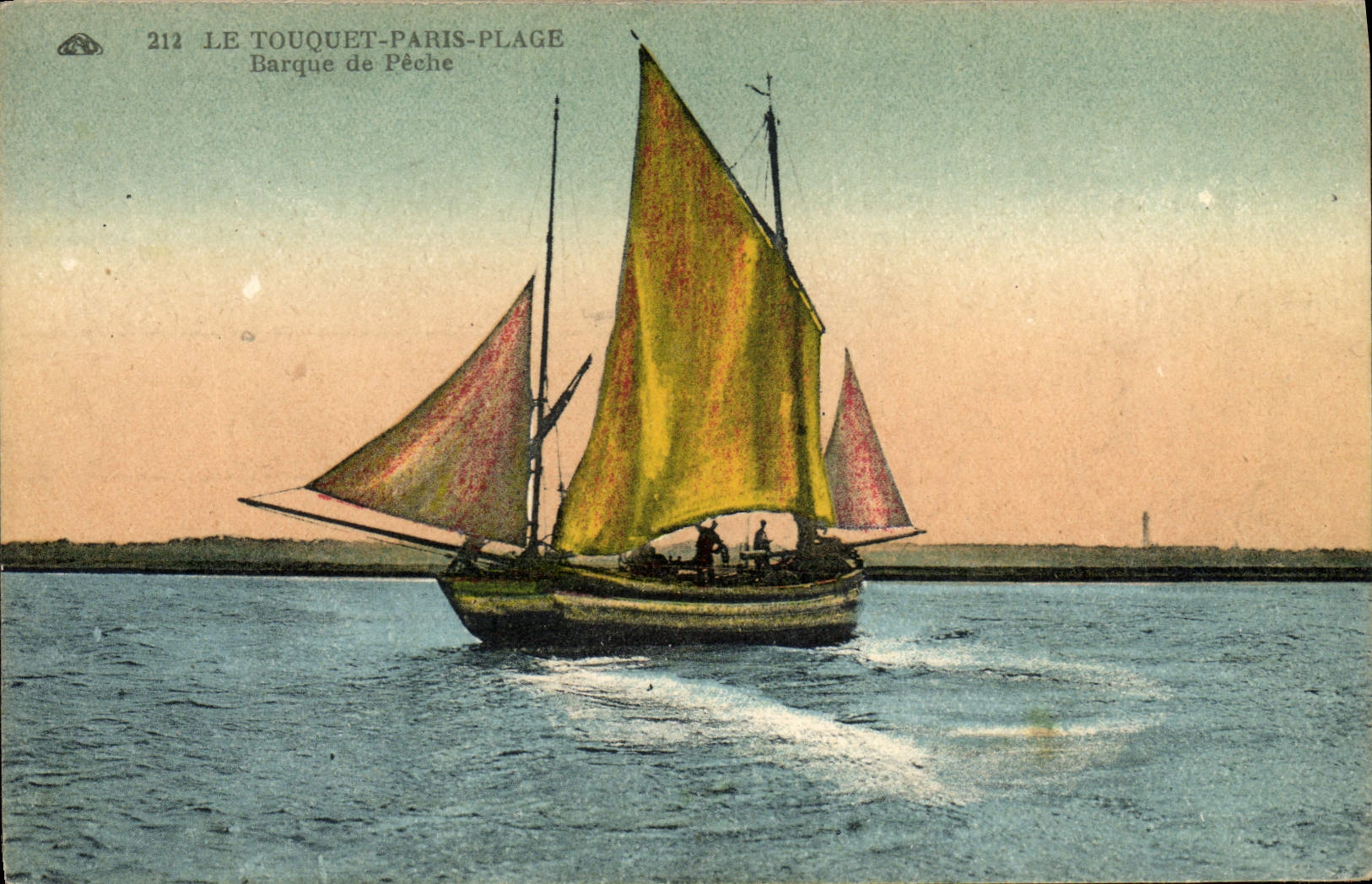Le Touquet-Paris-Plage — Fischboot — Verlag: P. de C. n° 212