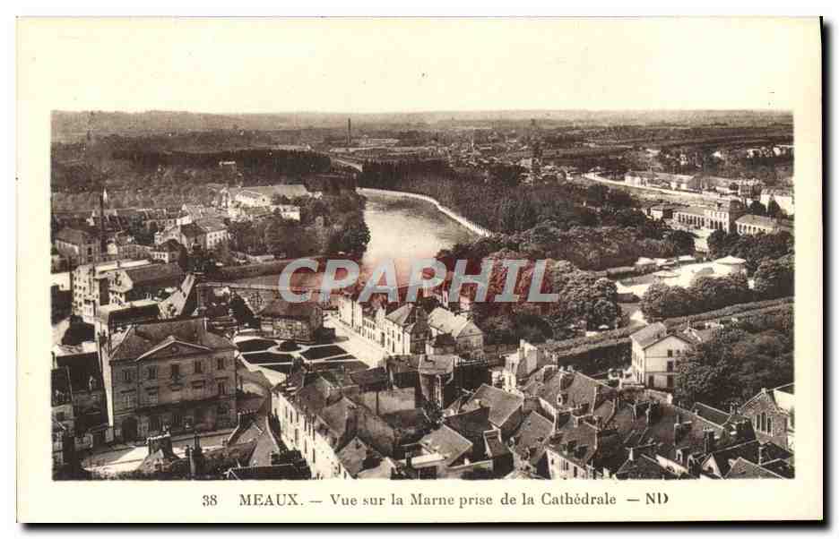 CPA Meaux Vue Sur La Marne Prise De La Cathedrale