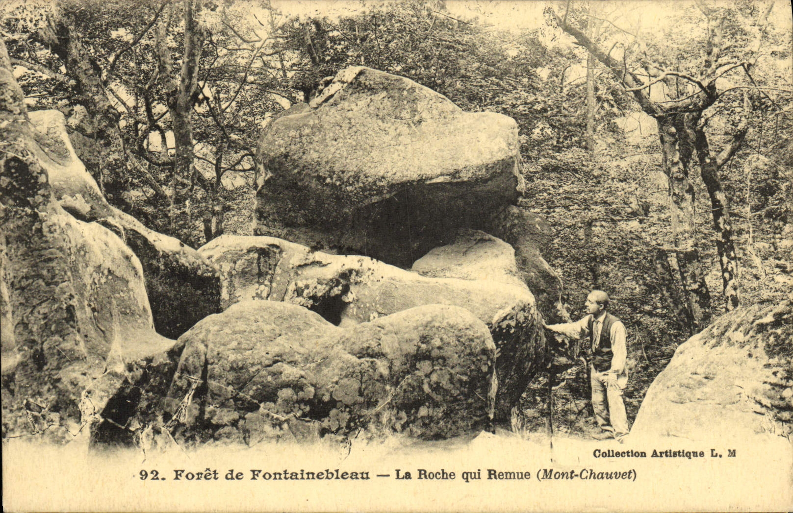 Foresta di Fontainebleau — La Roche che si Muove (Mont-Chauvet) — Collezione Artistica L. M.