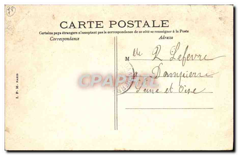 CPA Draveil Le Chateau La Lanteme — Back