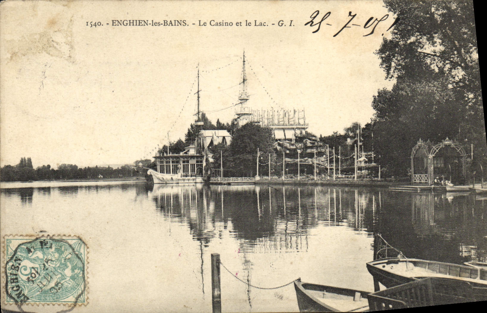 Enghien-les-Bains — Le Casino et le Lac — G.I. n°1540