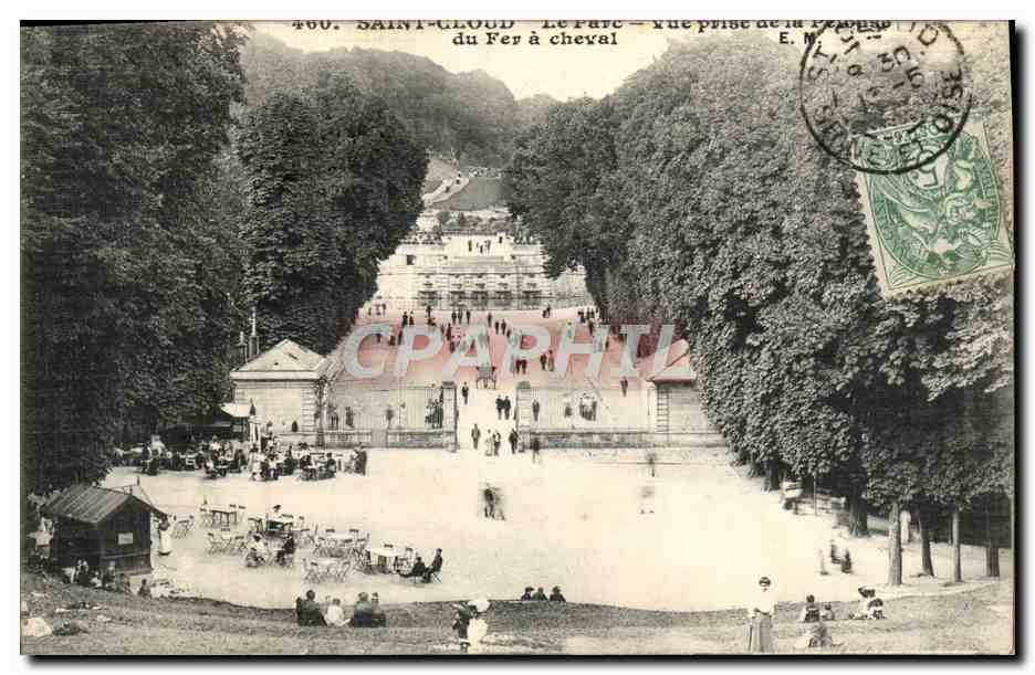 CPA Parc de Saint Cloud Vue prise de la terrasse du fer a cheval