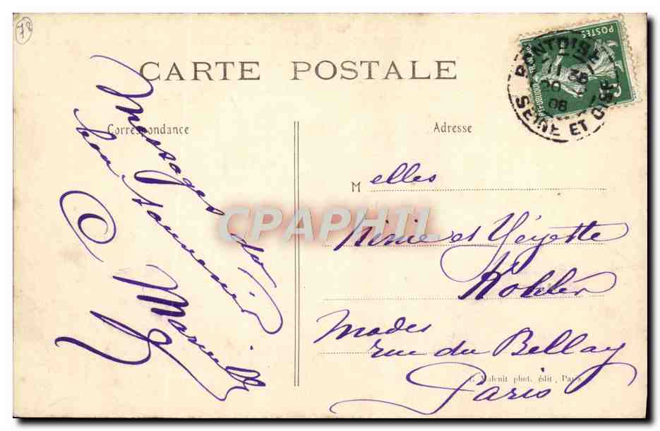 Pontoise — L'Oise et les Bateaux de Promenade — C.M. — Verso