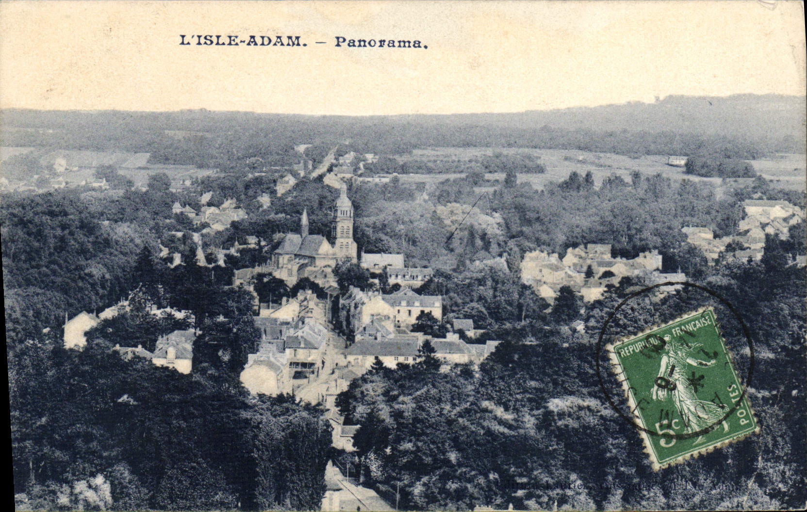 CPA L'Isle Adam Panorama