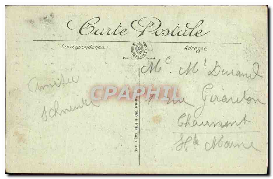 CPA Versailles Grand Trianon Salon Jaune — Verso