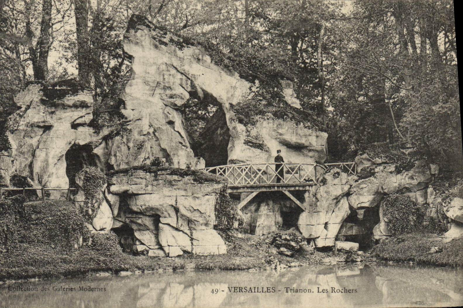 CPA Versailles Trianon Les Rochers