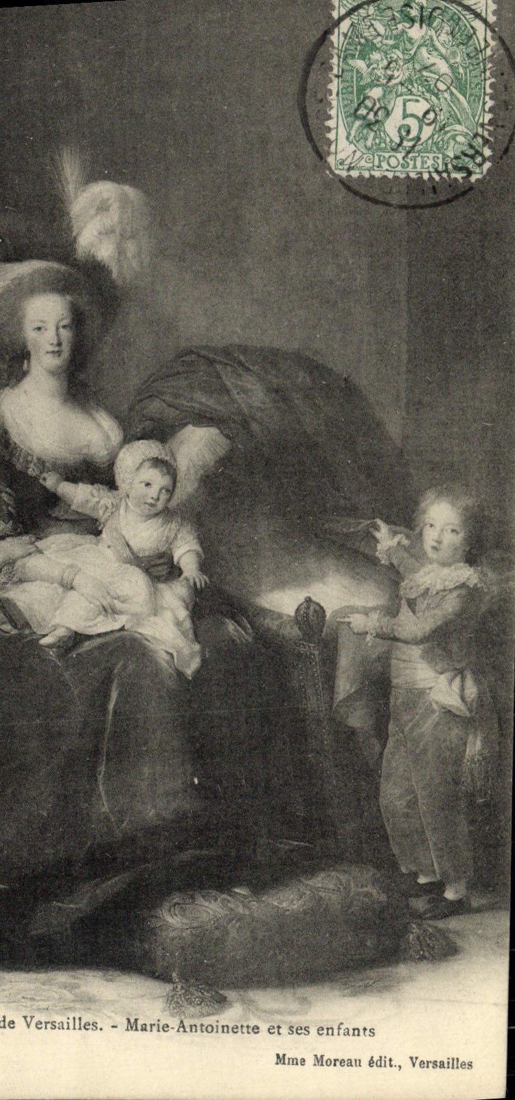 CPA Versailles Marie Antoinette et Ses Enfants