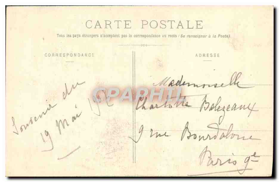CPA Versailles Marie Antoinette et Ses Enfants — Rückseite