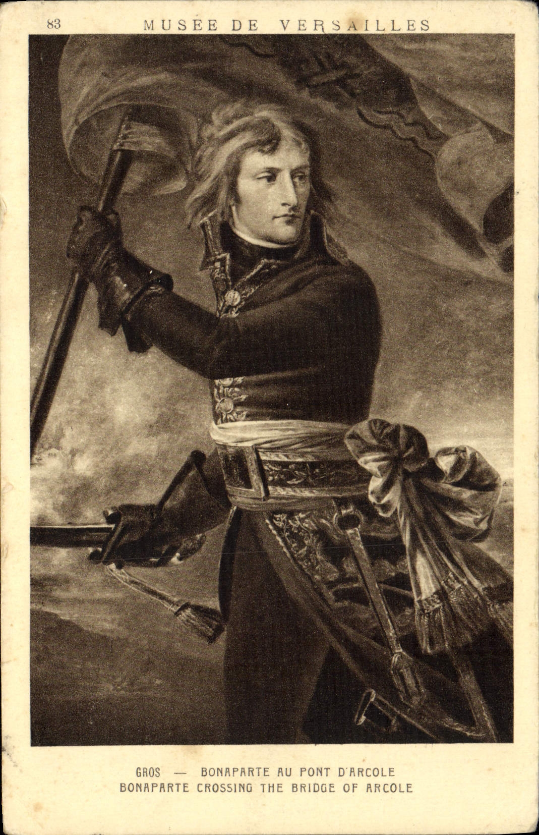 CPA Versailles Bonaparte au Pont d'Arcole Napoleon