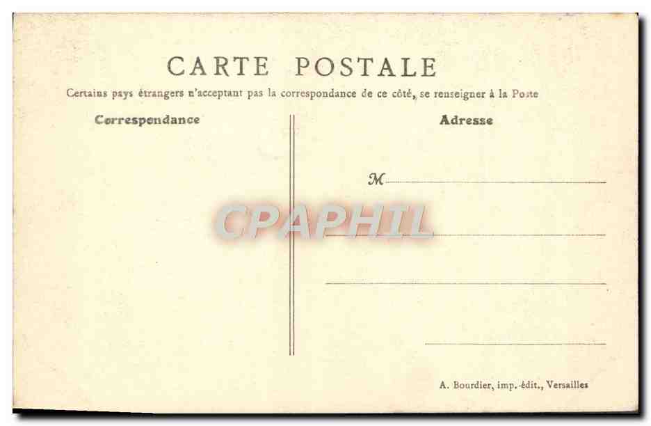 CPA Versailles Hameau de Trianon Les Communs — Verso