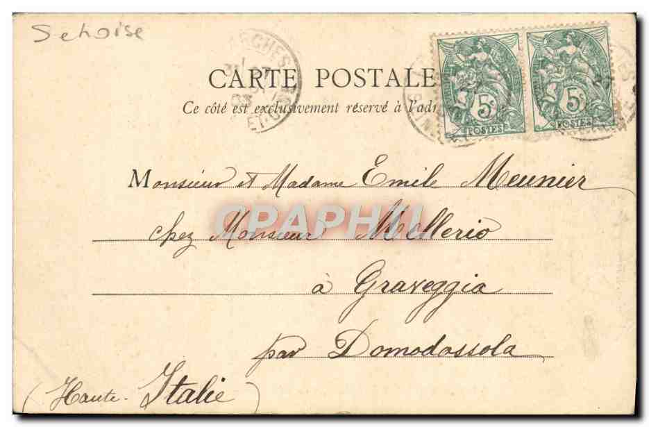 CPA Champlatreux Pres Luzarches Les Ecuries — Back