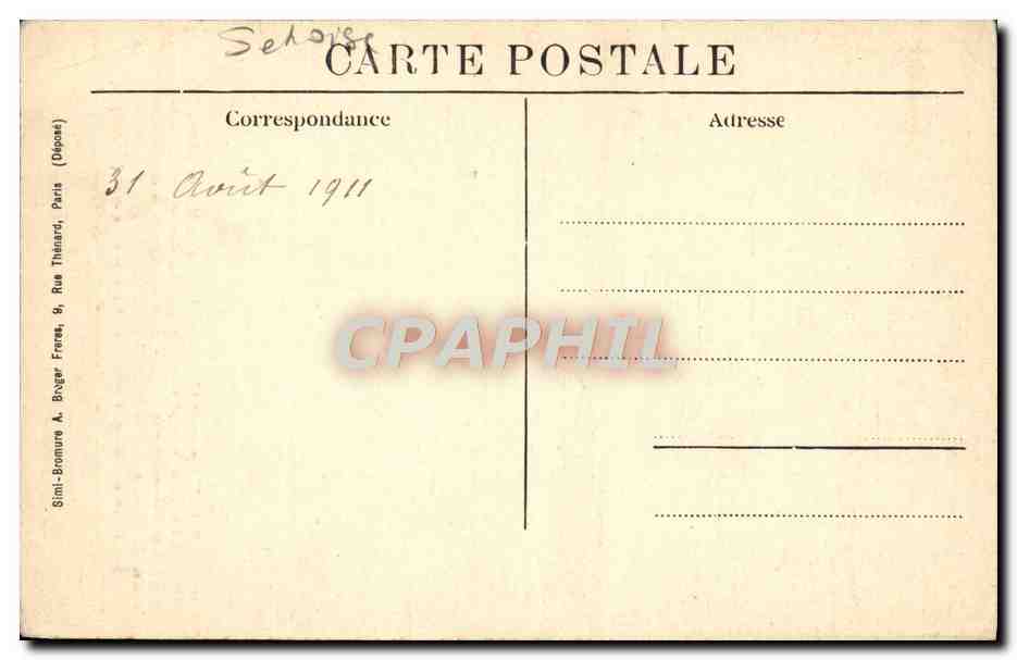 CPA Marly le Roi Tableau de Martin Grave Par Davilliers — Back