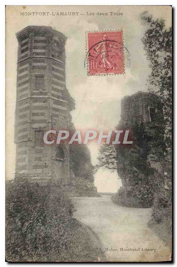 Montfort-l'Amaury — The Two Towers — A. Huber, Montfort-l'Amaury
