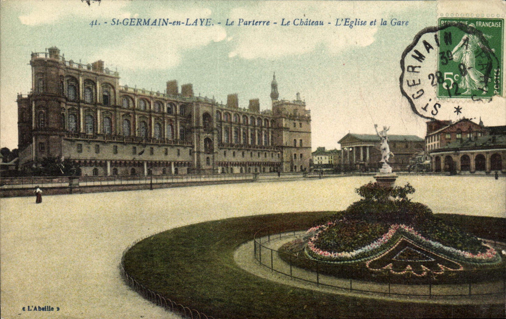 St-GERMAIN-en-LAYE - Le Parterre - Le Château - L'Église et la Gare — L'Abellie, n°41