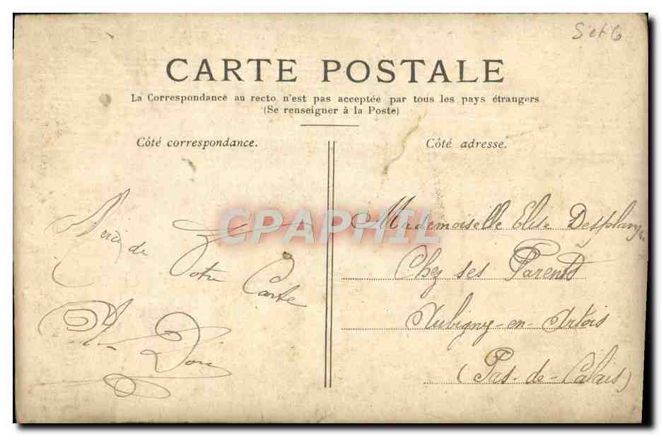 CPA Panorama de Versailles — Verso