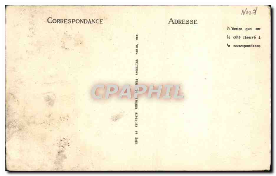 CPA Cambrai L'Hotel De Ville — Rückseite