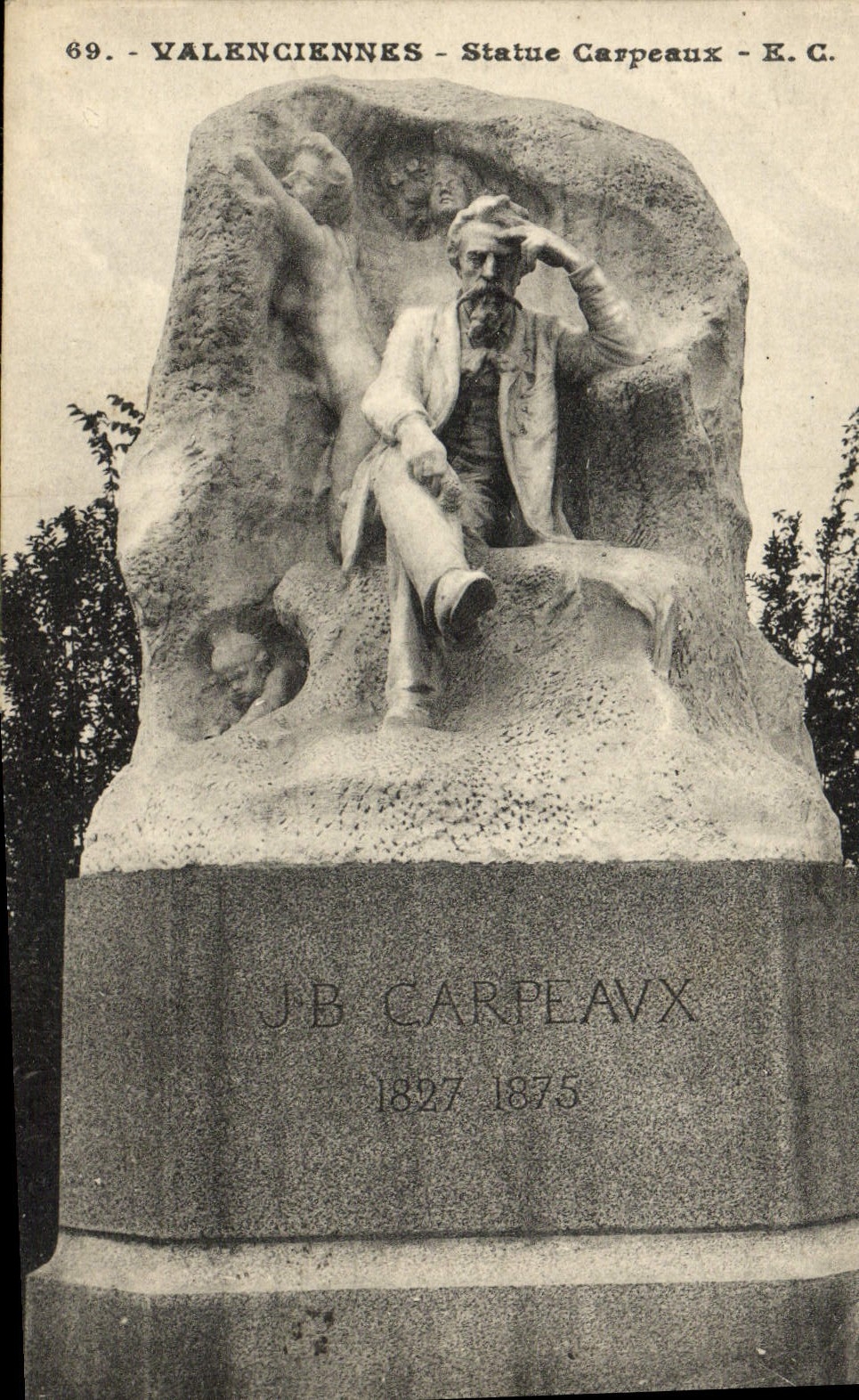 Valenciennes - Statue Carpeaux - E.C. - n°69