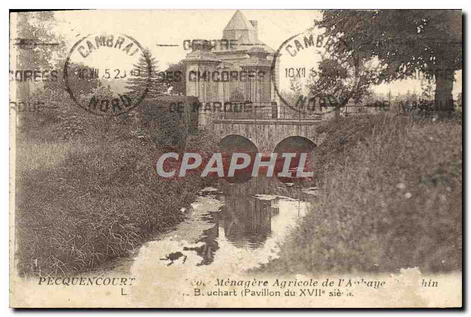 CPA Pecquencourt Ecole Menagere Agricole de L'Abbaye
