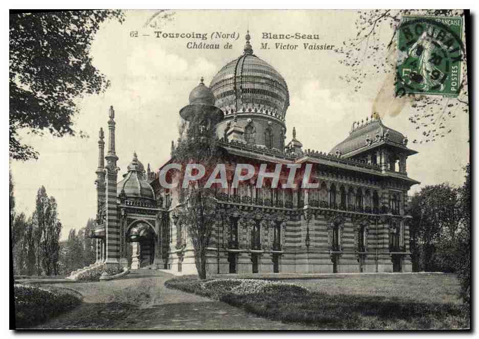 CPA Tourcoing Blanc Seau Chateau de M Victor Vaissier