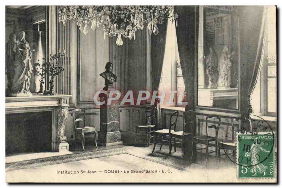 CPA Douai Institution St Jean le Grand salon