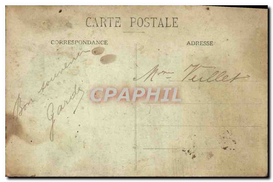 LILLE - Rue de Trévise détruite par l'Explosion des 18 pents en 1916 — Edit. P.-L. — Verso