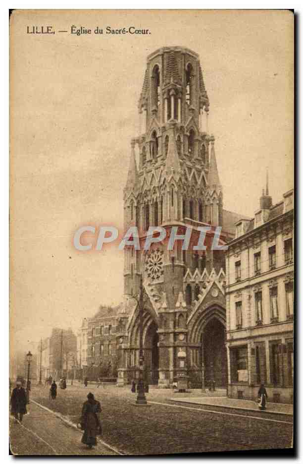 CPA Lille Eglise Du Sacre Coeur