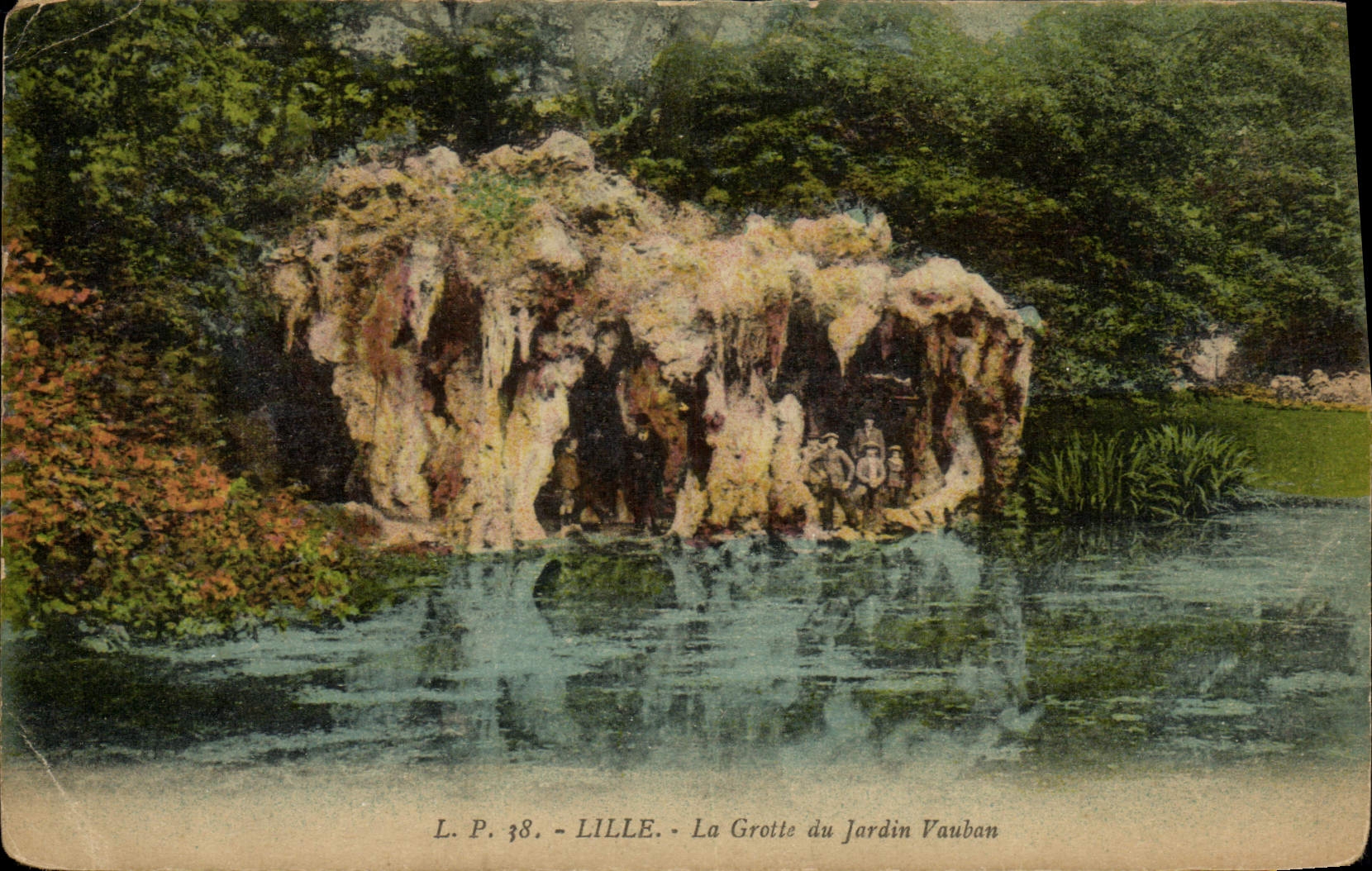 CPA Lille La Grotte du Jardin Vauban