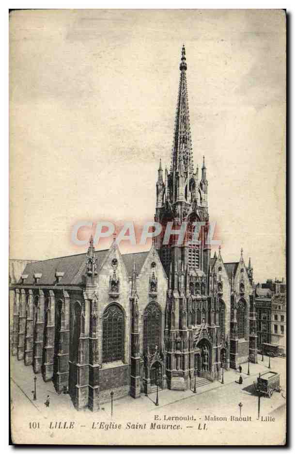 CPA Lille L'Eglise Saint Maurice