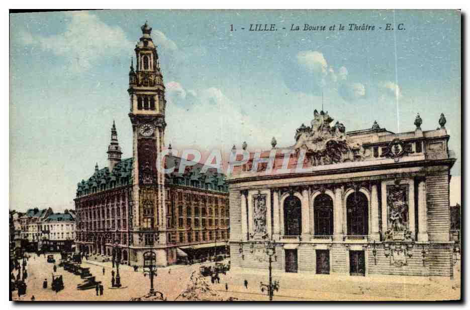 CPA Lille La bourse et le theatre
