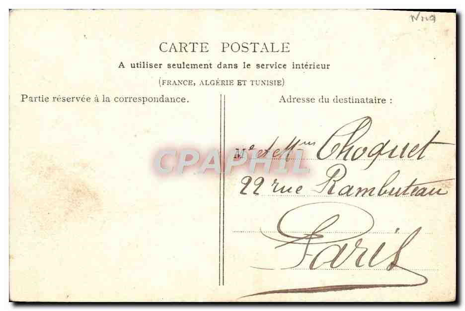 CPA Lille La Porte de Paris — Rückseite