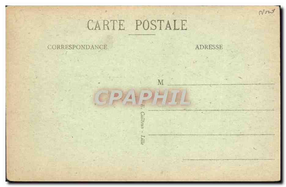 CPA Lille L'Eglise Du Sacre Coeur et Rue Solferino — Back
