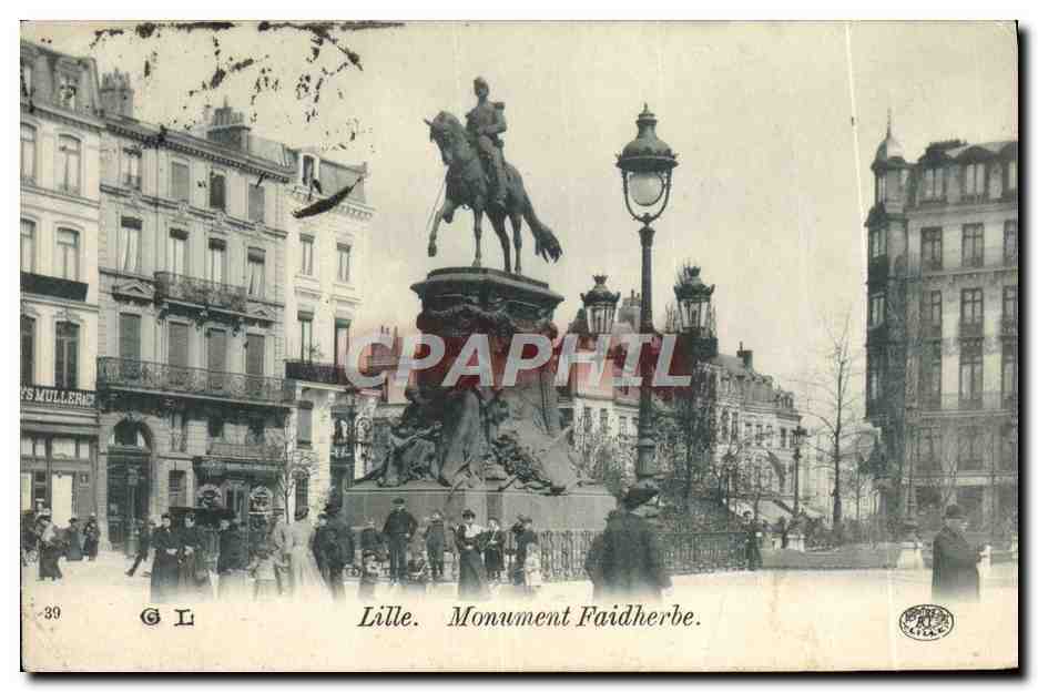 CPA Lille Monument Faidherbe