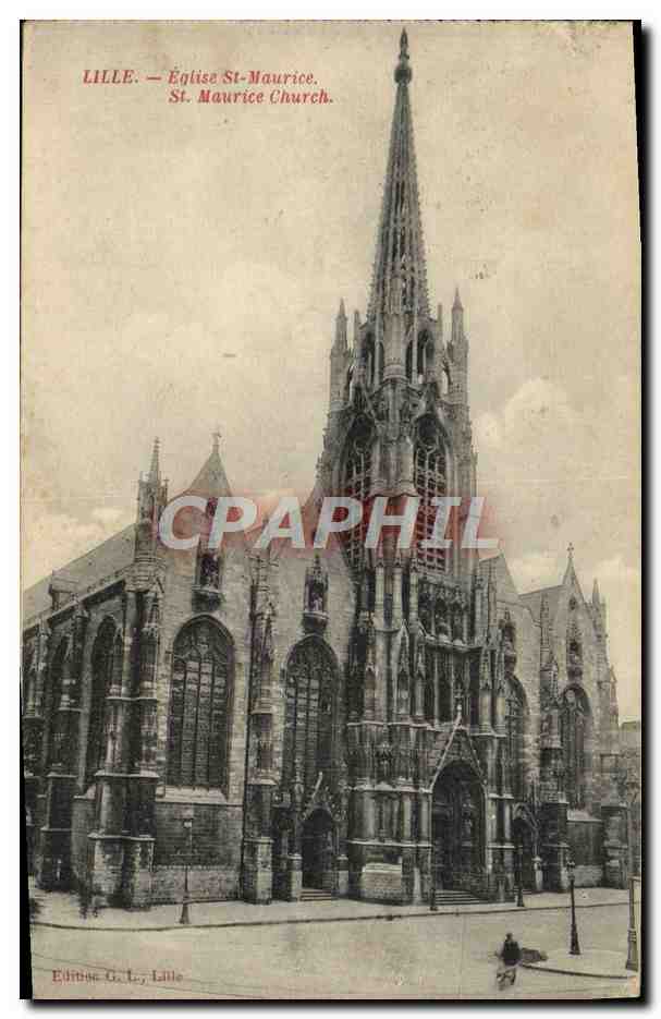 CPA Lille Eglise St Maurice