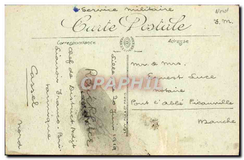 CPA Lille L'Intitut Pasteur  — Rückseite