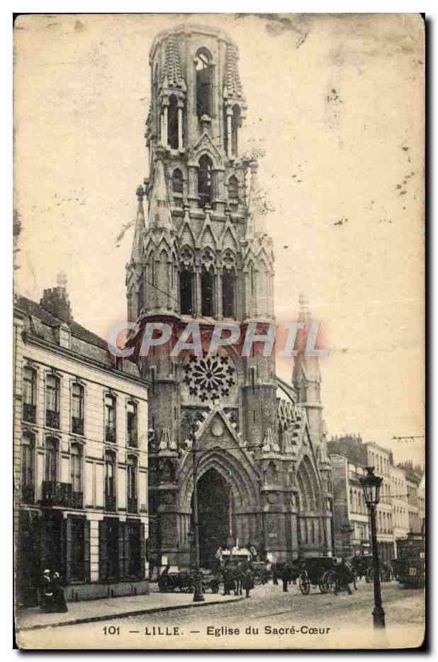 CPA Lille Eglise du Sacre Coeur