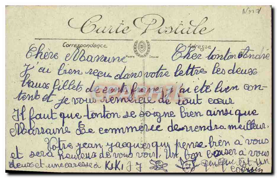 CPA Lille La Porte de Paris — Rückseite
