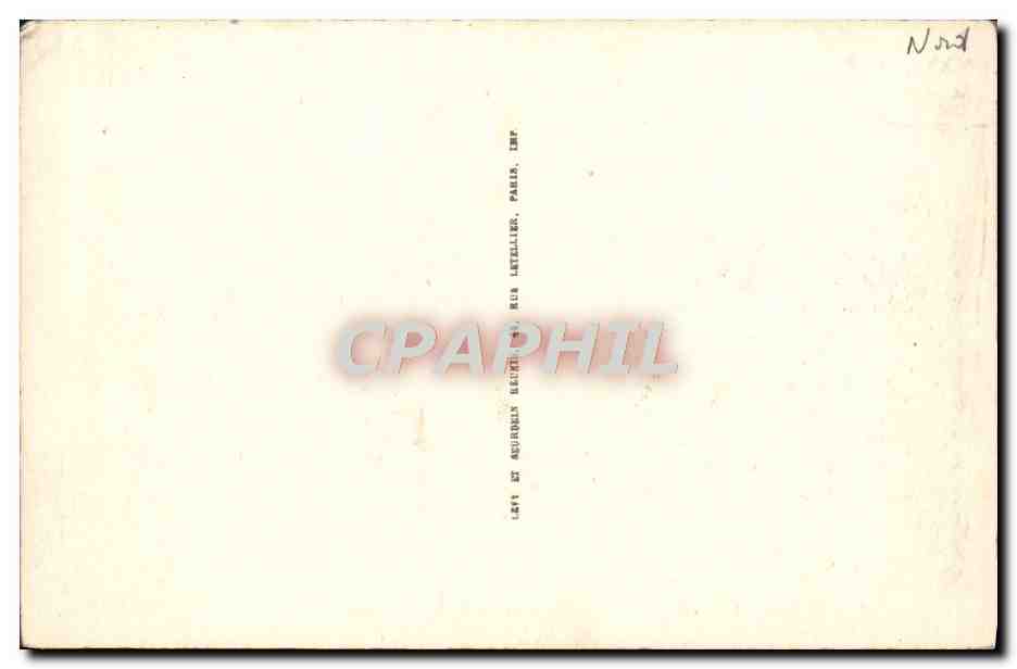 CPA Lille L'Hotel de Ville  — Verso