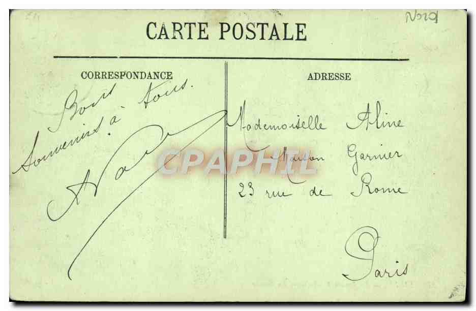 CPA Lille Le Jardin Vauban La grotte — Back