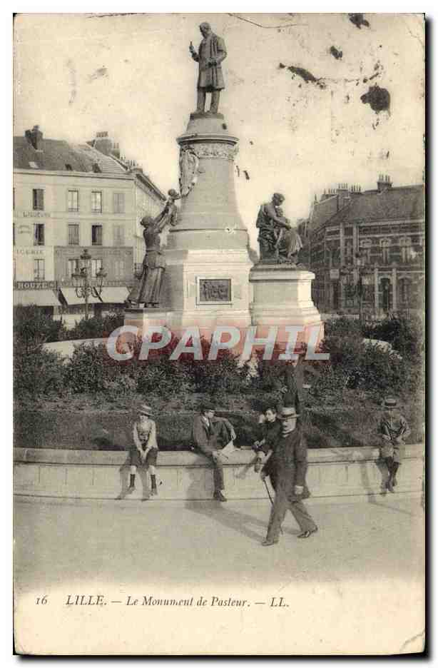 CPA Lille Le Monument de Pasleur
