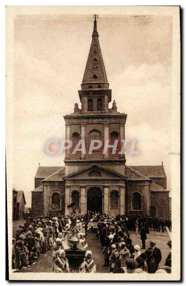 CPA Le Portel L'eglise La procession 